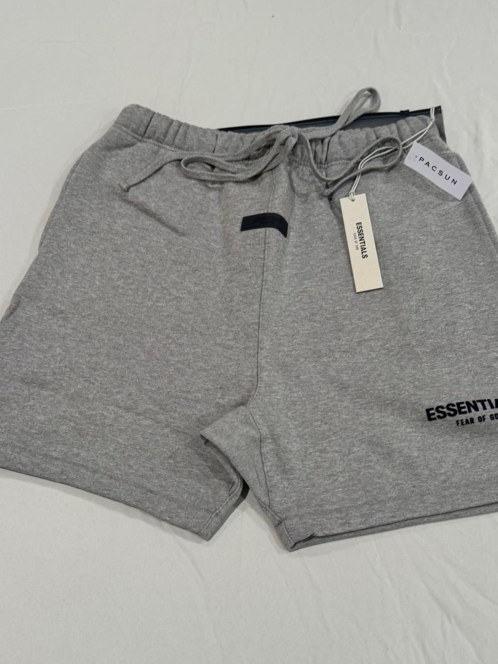Fear of God Essentials Gray Drawstring Sweat Shorts
